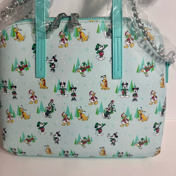 NWT. Loungefly Disney Holiday Christmas winter Sensational Six Crossbody Bag. - Picture 5 of 12